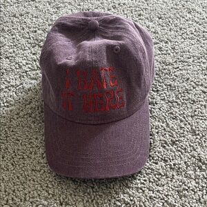 I Hate it Here Purple Cap Taylor Swift